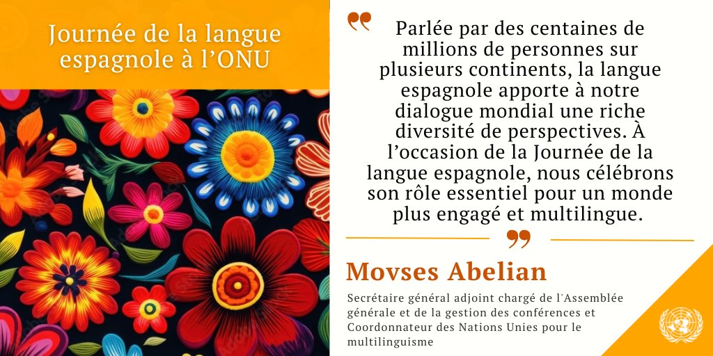 UNDGACM_FR's tweet image. 🇺🇳 À l’occasion de la Journée de la langue espagnole (23 April), nous célébrons les retombées durables de l’espagnol sur notre communauté mondiale partagée. #multilinguisme 👇