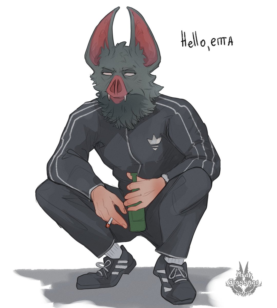 _GROSSMAN's tweet image. After adding the automatic translation feature, logging into X feels a bit like this. Throw in some Dispatch memes in your language. 
#Sonar #Dispatch #art #fanart #mem