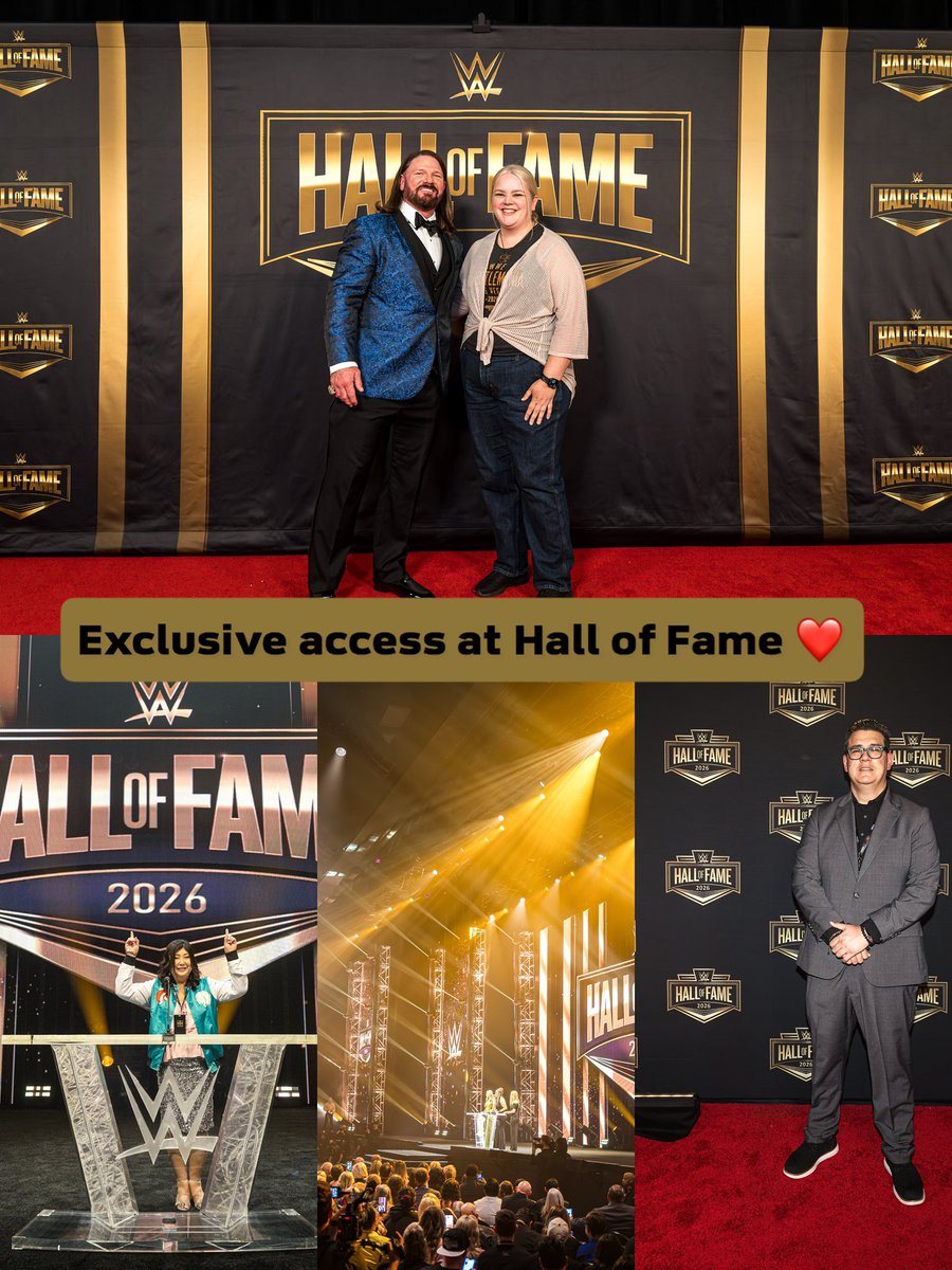 onlocationexp's tweet image. You know we ❤️ a red carpet moment #OnLocation 😎 #WrestleMania #CloserThanEver