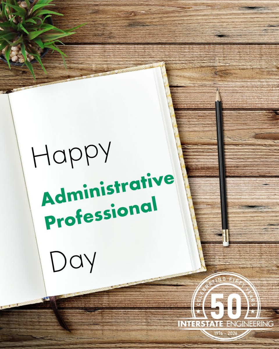 InterstateEng's tweet photo. Happy Administrative Professionals' Day to our hard-working professionals who help keep our offices organized, efficient, and running smoothly! We couldn't do it without you! https://t.co/BRNhJp5xxQ