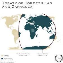 Jazzieeiswhoiam's tweet image. #OTD Apr 22, 1529: The ‘Treaty of Zaragoza’ divides the eastern hemisphere between Spain and Portugal along a line (1,250 kilometres (780 mi)) east of the Maluku Islands.
#History #Colonialism #Imperialism 
languagecollections-blog.lib.cam.ac.uk/2019/06/07/139…
