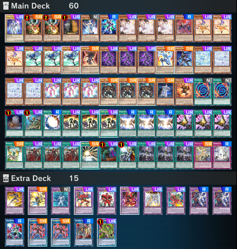 J___G_YT's tweet image. The 60 card list felt good &amp;amp; I really liked Thrust+Talents over more handtraps. I don't feel I played very well yet still made M1, so the new support is definitely very strong. Not 100% sold on needing Faris+Brickcrease yet.
Thank you -JG  
#HERO #ヒーロー #yugioh #MasterDuel