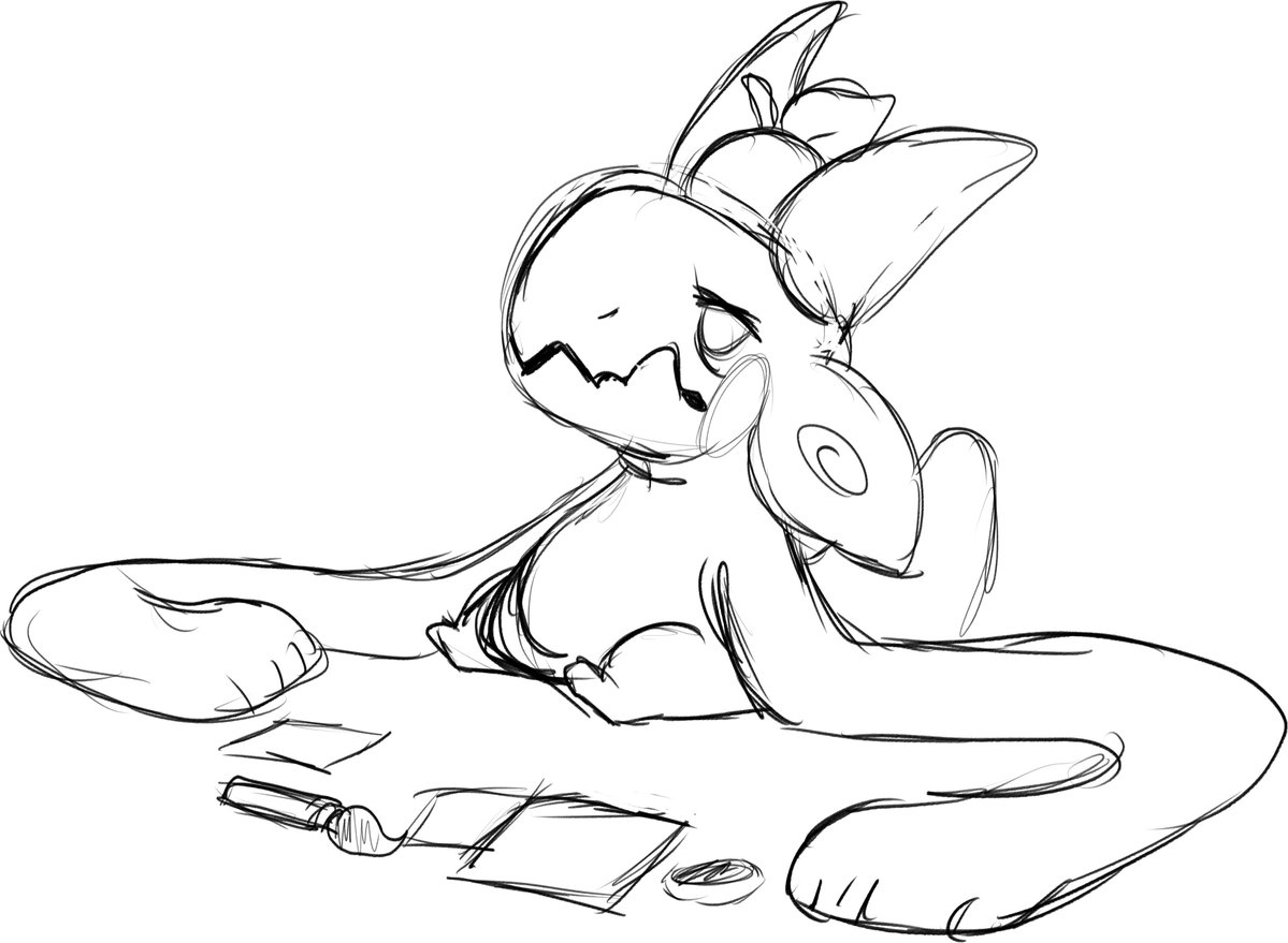 DragonsVow's tweet image. working on one character design is draining, overthinking it is worse, I just want her done.
#oni #tomato #doodle