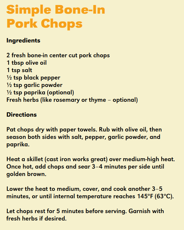 almstedsmarket's tweet image. Get some of our meat department's quality pork chops and give this recipe a try!

#recipe #pork #porkchops #cooking #dinner 
#almstedsmarket #almsteds