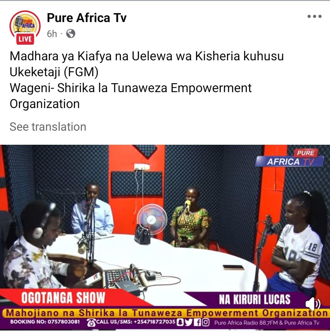 Tunaweza Empowerment Organization. tweet media