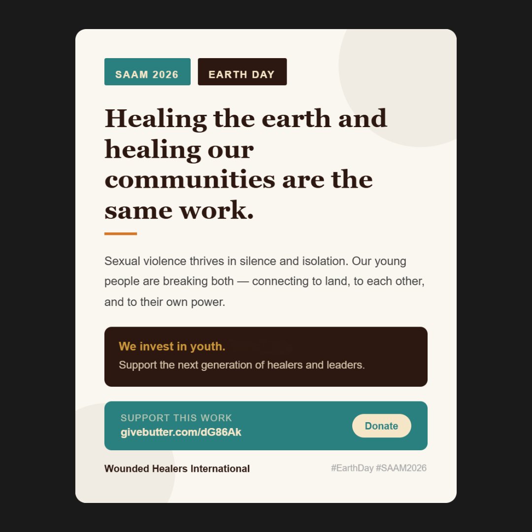 WHIntl's tweet image. Today, we honor the Earth as a source of healing 🌱🌊. Healing justice means caring for people and planet together. #EarthDay #ClimateJustice #HealingJustice #WoundedHealersInternational #LandBasedHealing #CommunityHealing #MaineAfroYoga #Kenya