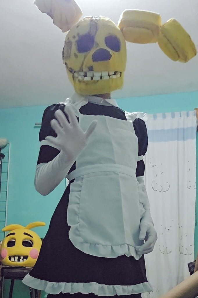 TECKONOCKOY07's tweet image. Maid spring bonnie #FNAF #3dartwork #fnafanart #fnaftwt