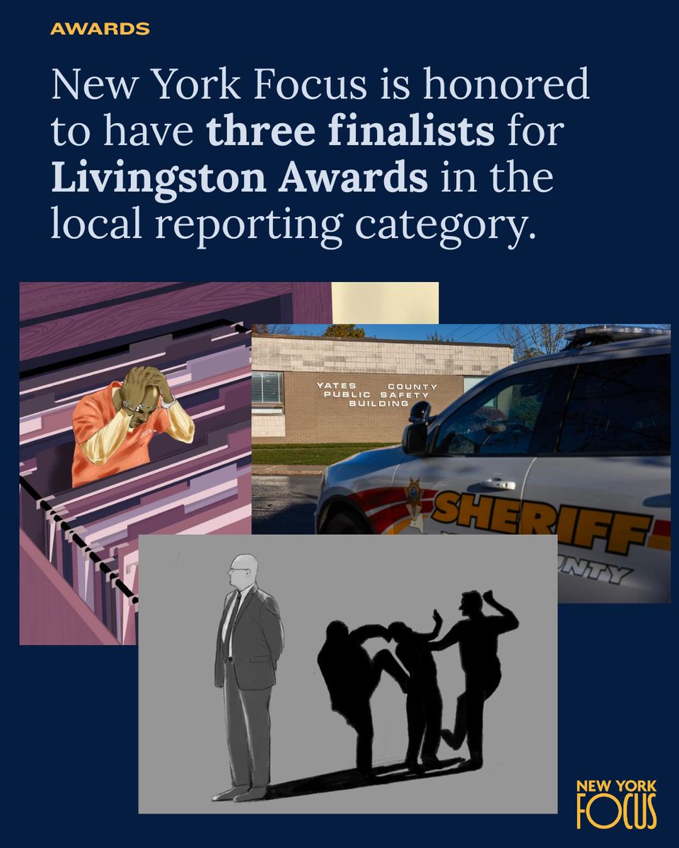 nysfocus's tweet photo. New York Focus is honored to have three finalists for Livingston Awards in the local reporting category. Congrats to all the finalists! https://t.co/DwmAWMhV3G