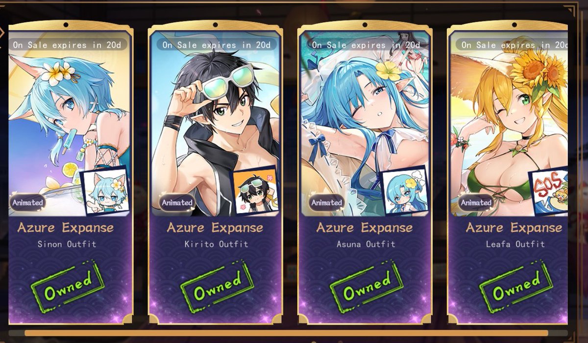 Isekailord812's tweet image. Got them all!

#雀魂SAOコラボ #SAO #Yostar #Mahjong