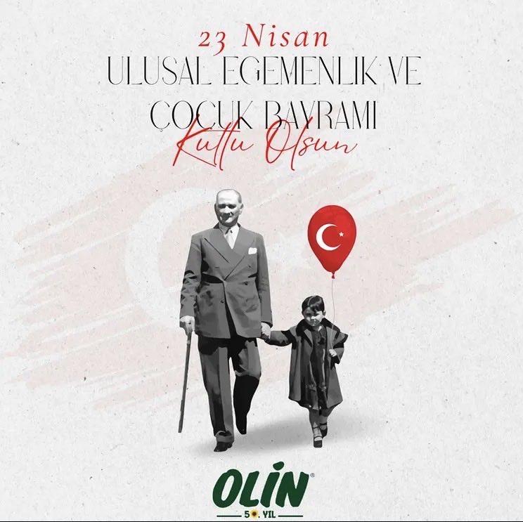 TanerIpekoglu's tweet photo. Gazi Mustafa Kemal Atatürk'ün
çocuklara armağan ettiği bu özel günde, geleceğimizin teminatı olan tüm çocuklara OLİN Ailesi olarak sağlık, mutluluk ve başarı
dolu bir hayat diliyoruz. https://t.co/JZkA52x3Ko
