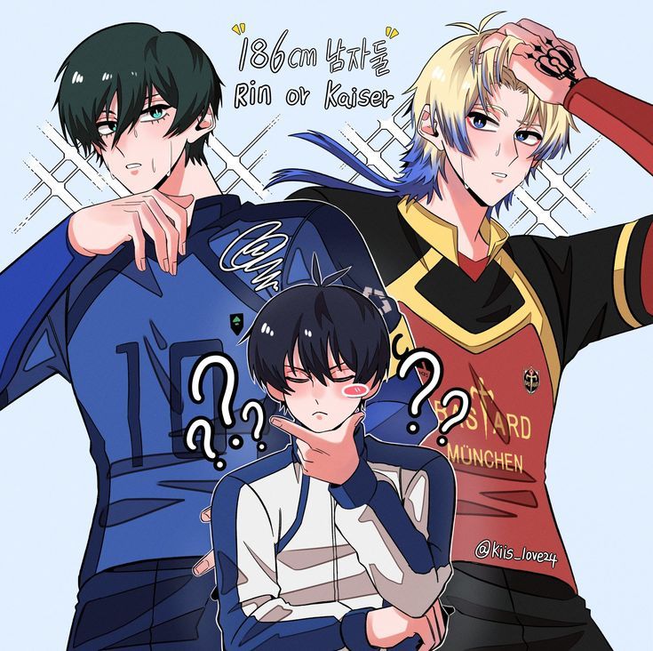 Bakubabe_1's tweet image. Lmao i can see isagi doing the thinking between them lmao cute #rin #isagi #kaiser #kaiserxisagi #rinxisagi #kaisagi #bluelock #bl #manhwa