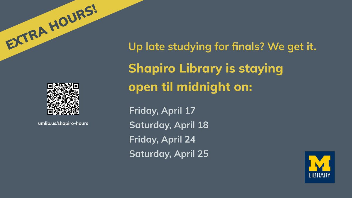 University of Michigan Library tweet media
