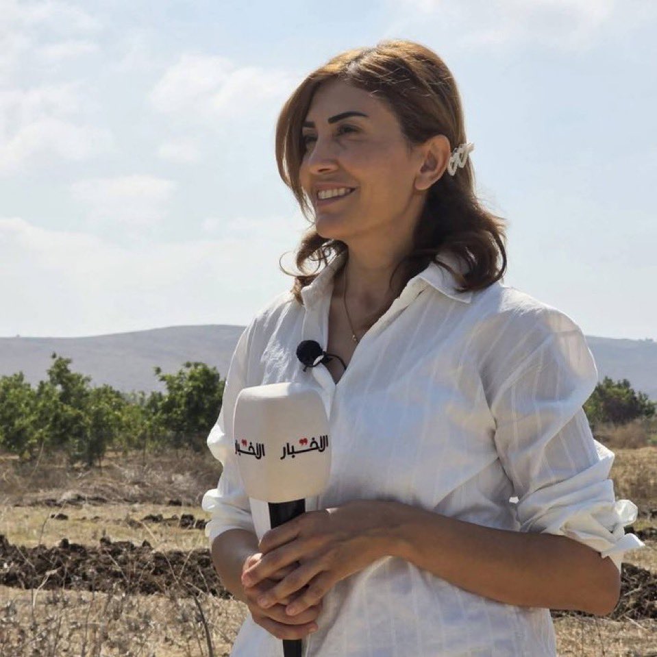 will_christou's tweet image. Lebanese journalist Amal Khalil was found dead after hours of searching under rubble. She was killed in an Israeli strike, after the Israeli army fired at ambulances trying to reach her, delaying her rescue. 

She is the fourth journalist killed by Israel while in the field since