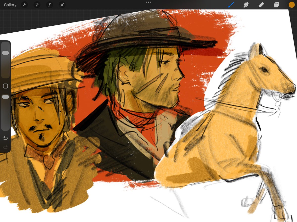 doubleberryart's tweet photo. RDR sketches https://t.co/tafhg3PBtb