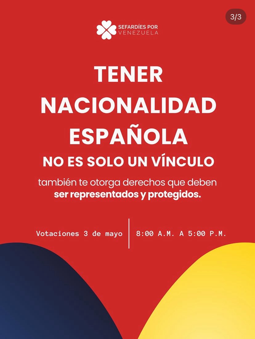Asoc. de Españoles-Venezolanos de Origen Sefardì tweet media