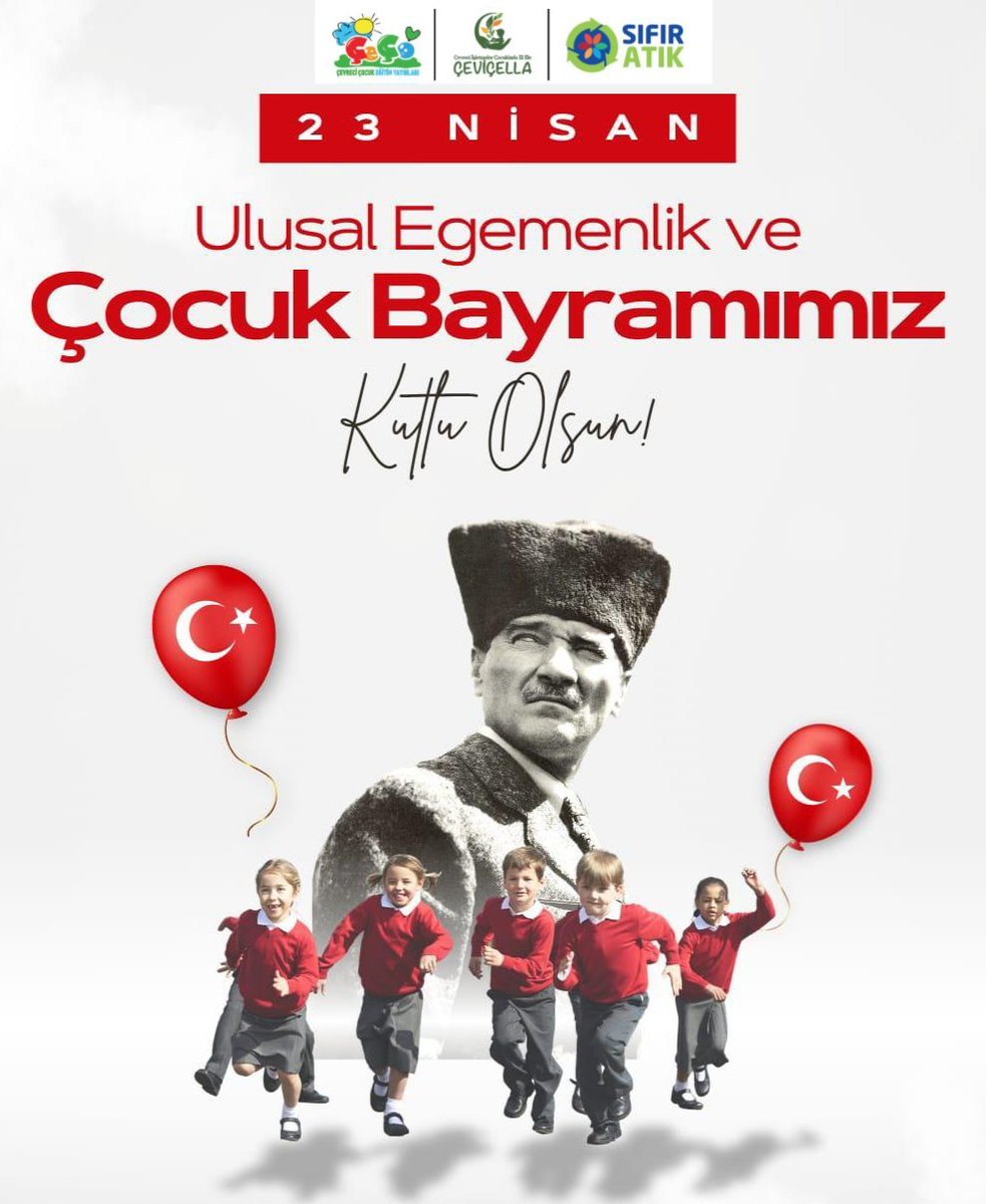 CecoEgitimSeti's tweet photo. Atatürk'ün çocuklara armağan ettiği bu bayramda, en büyük görevimiz bu güzel vatanın doğasını korumak ve yeşertmektir. Ağaçların çiçek açtığı, nehirlerin özgürce aktığı bir gelecekte; 23 Nisan Ulusal Egemenlik ve Çocuk Bayramımız kutlu olsun!"ÇEVRECİ ÇOCUK EĞİTİM YAYINLARI https://t.co/F0sY10I93w