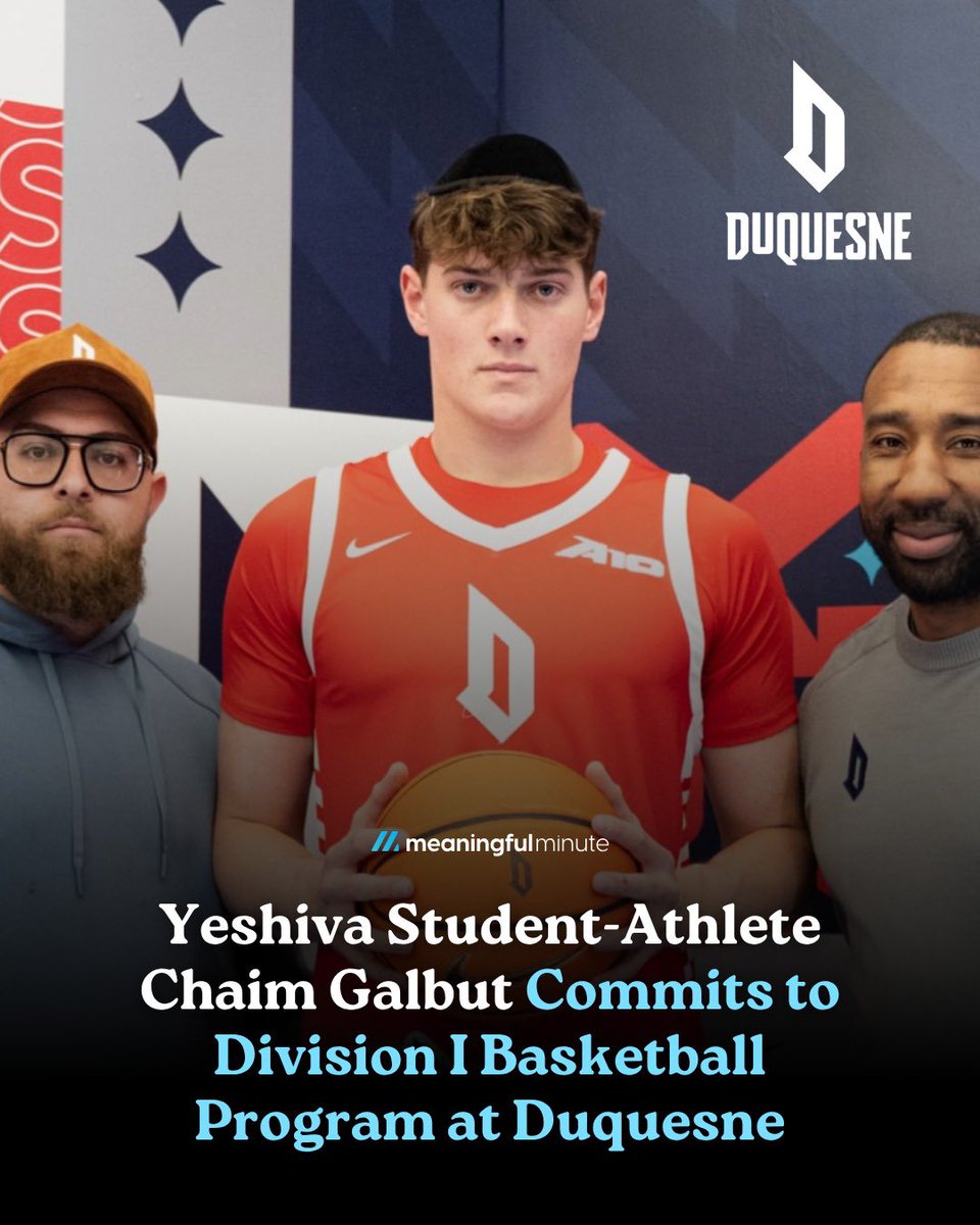 gordon770's tweet photo. Chaim Galbut has committed to the Duquesne Dukes, where he’s aiming to become the first observant Orthodox Jew to play four full years of Division I college basketball.

The 6’7” forward keeps Shabbat and first caught Duquesne’s attention on social media https://t.co/0Wka4BX1Ku