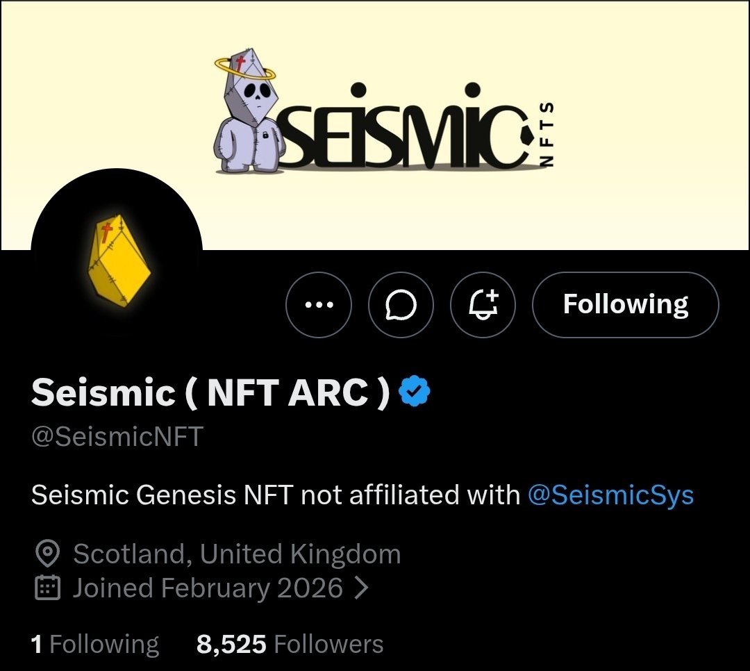 GIVING AWAY 
2 GTD + 5 FCFS wl for <a href="/SeismicNFT/">Seismic ( NFT ARC )</a> 

- FOLLOW <a href="/SeismicNFT/">Seismic ( NFT ARC )</a> &amp; <a href="/saifmr20/">SAIF MR 🔺</a>
- RT this &amp; drop yourWALLET below 

Genesis drop is simple
→ 1111 supply
→ On <a href="/SeismicSys/">Seismic</a> 
→ mint still TBA

48 hours all you have for this⏳