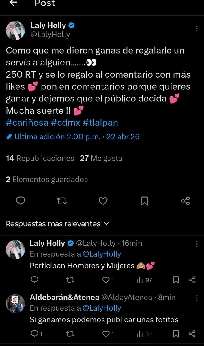 Aldebarán&Atenea tweet media
