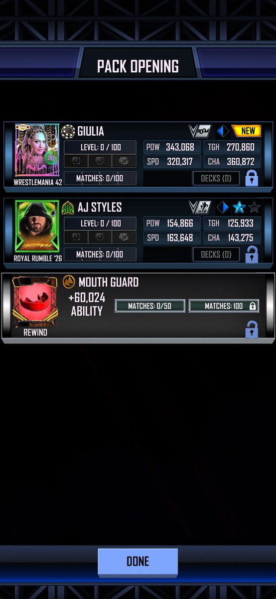 simpsongarrett1's tweet photo. I will absolutely take that #WWESuperCard https://t.co/v8htNponWh