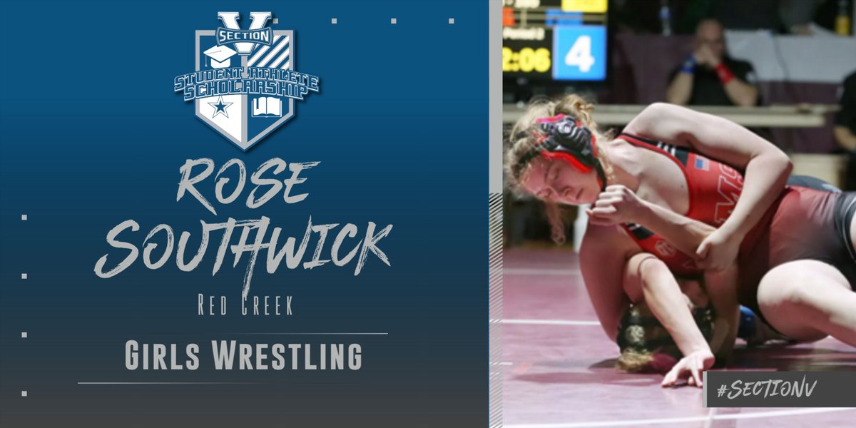 SecVAthletics's tweet image. It is with great pleasure to announce that Rose Southwick of @RedCreekCSD is the recipient of the Winter 2025-26 Student Athlete $500 Scholarship for Girls @SecVGWrestling!
sectionv.org/awards.aspx?ao…
#SectionV #Scholarship #StudentAthlete