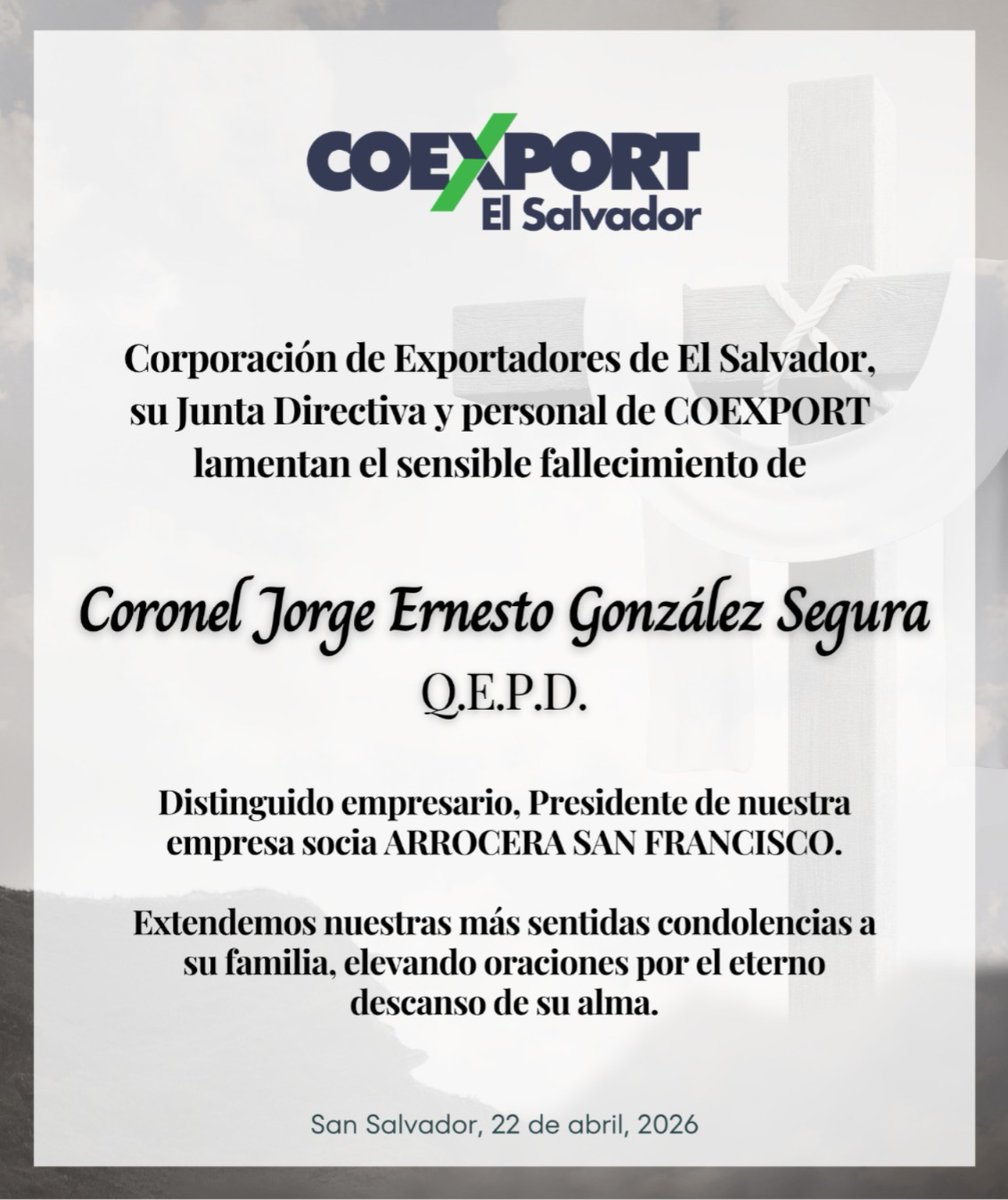COEXPORT El Salvador tweet media