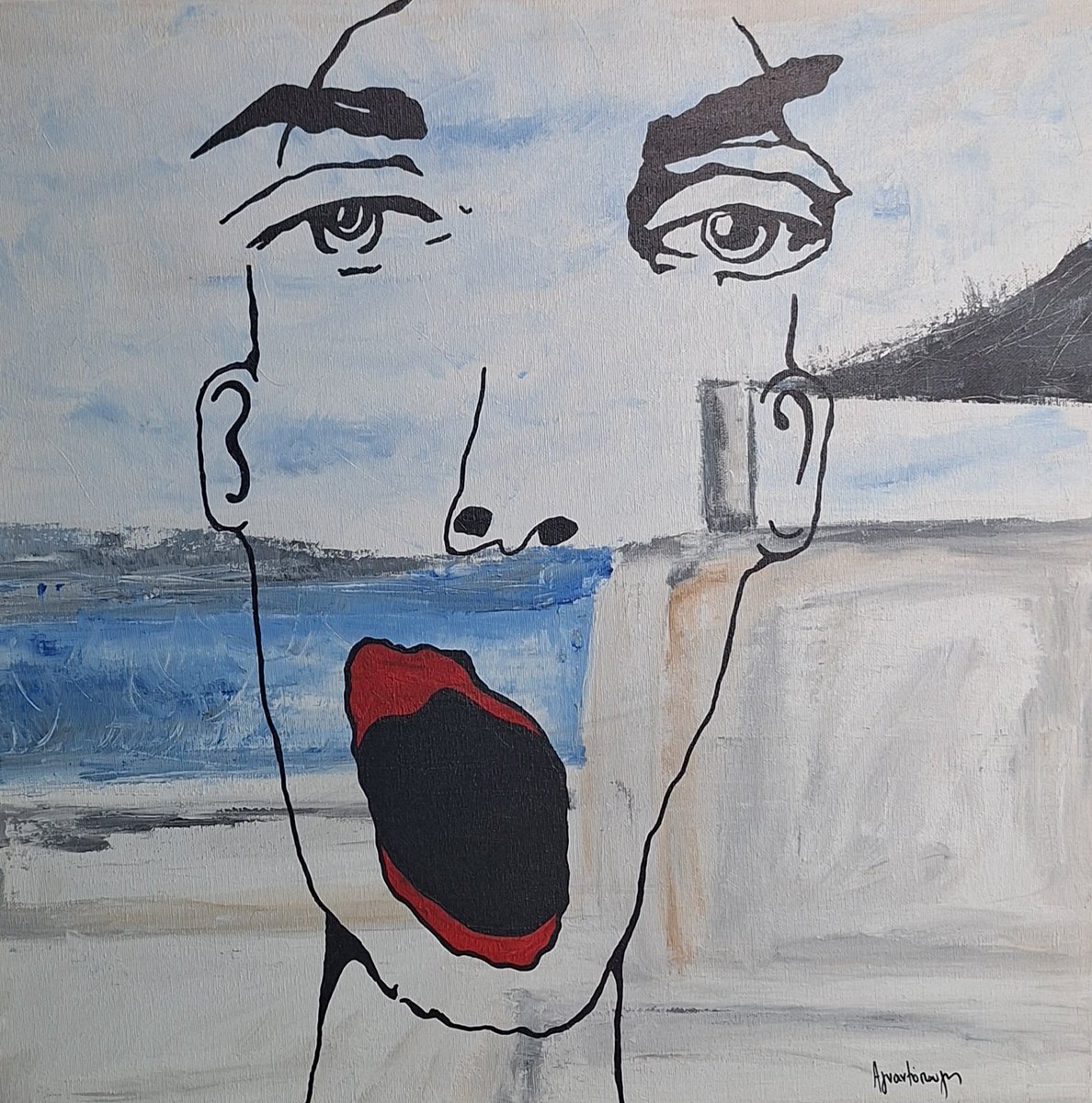 ART10GALLERY's tweet photo. Something to say. No words left. 🖤
#VangelisAgnantopoulos
🖼️ One-of-a-kind original | Acrylic on canvas
📍 #Art10GalleryAthens
💬 DM us.
#ContemporaryArt #AthensArt  #ArtForSale #OriginalArt #ArtCollector #GalleryLife #StatementPiece #InteriorDesign #ArtInvestment #ArtLovers https://t.co/PXs7Z3OQYD
