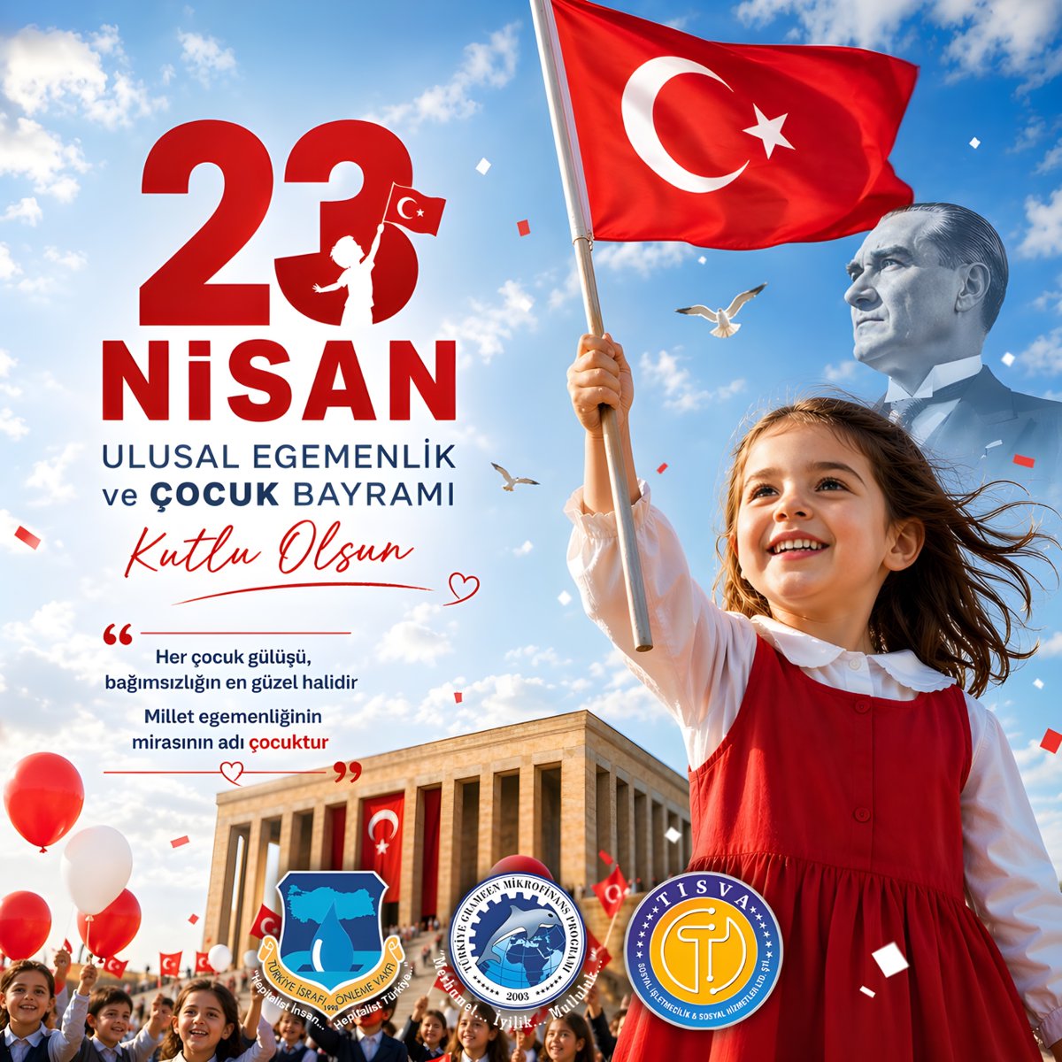 Mikrokredi1's tweet photo. “Her çocuk gülüşü, bağımsızlığın en güzel halidir. Millet egemenliğinin mirasının adı çocuktur!"

Gazi Meclisimizin 106. kuruluş yıl dönümü münasebetiyle, ulusal egemenliğimizi kazanmamızı sağlayan tüm gazi ve şehitlerimize şükranlarımızı sunuyor; https://t.co/SseDqs8efP