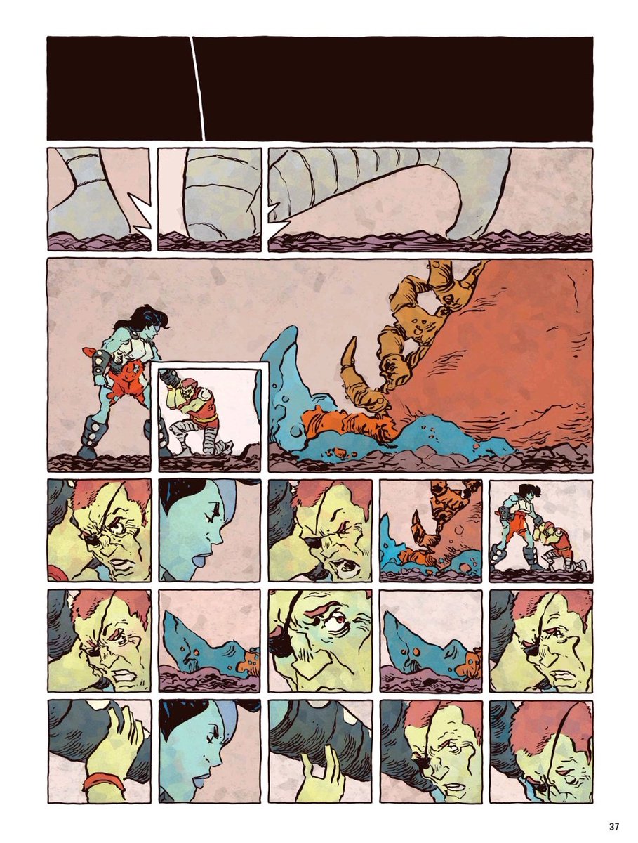 I think Jesse Lonergan bold lines, spreads and overall layouts are the best application of a tendency we see growing in artists like Dragotta and Sherman, it looks simple but it really is a complex artform that to me Lonergan is already a master at