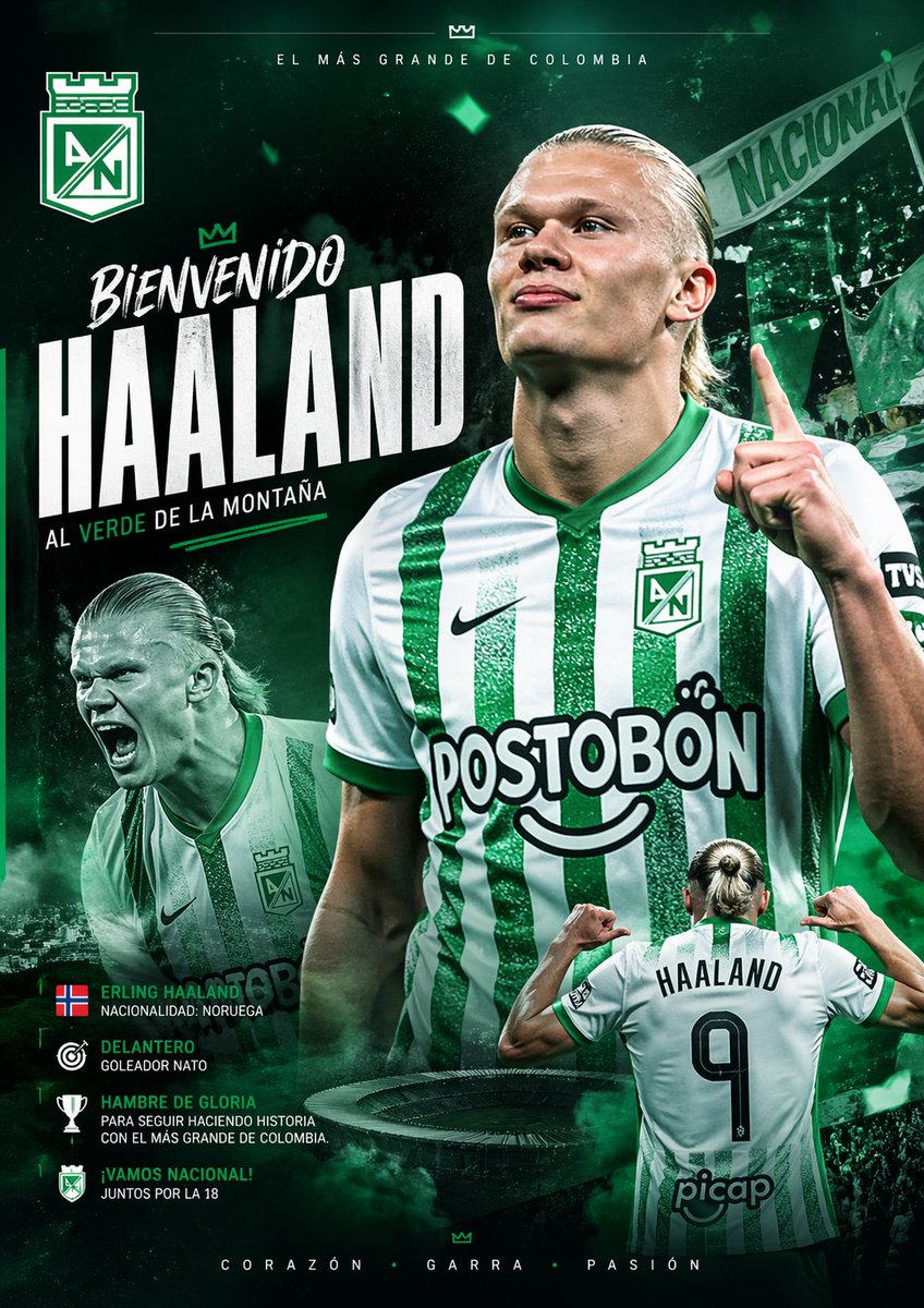 Agarrate <a href="/realmadrid/">Real Madrid C.F.</a> agarrate, vamos. <a href="/nacionaloficial/">Atlético Nacional</a> 😅