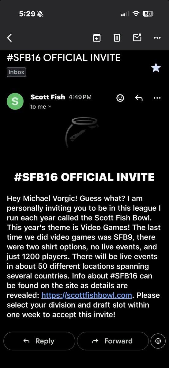 allinmike51's tweet photo. @ScottFish24 Thank you for the invite again @ScottFish24 https://t.co/wXHdrt2mPl