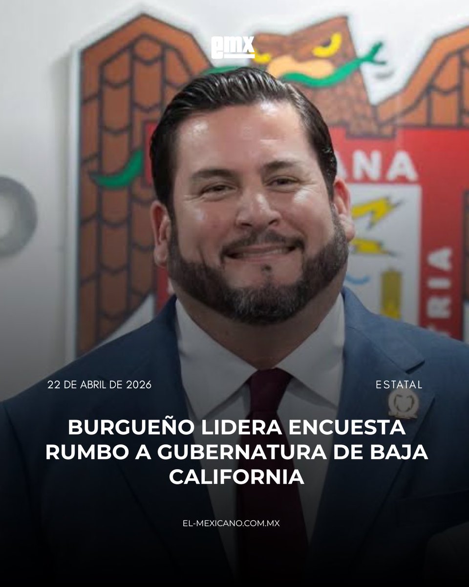 mxelmexicano's tweet image. #Estatal l Ismael Burgueño lidera encuesta “Destino 27” rumbo a 2027 en Baja California. Registra 51.9% de intención de voto y encabeza indicadores de percepción dentro de Morena. #eMX #noticias #BajaCalifornia #Morena