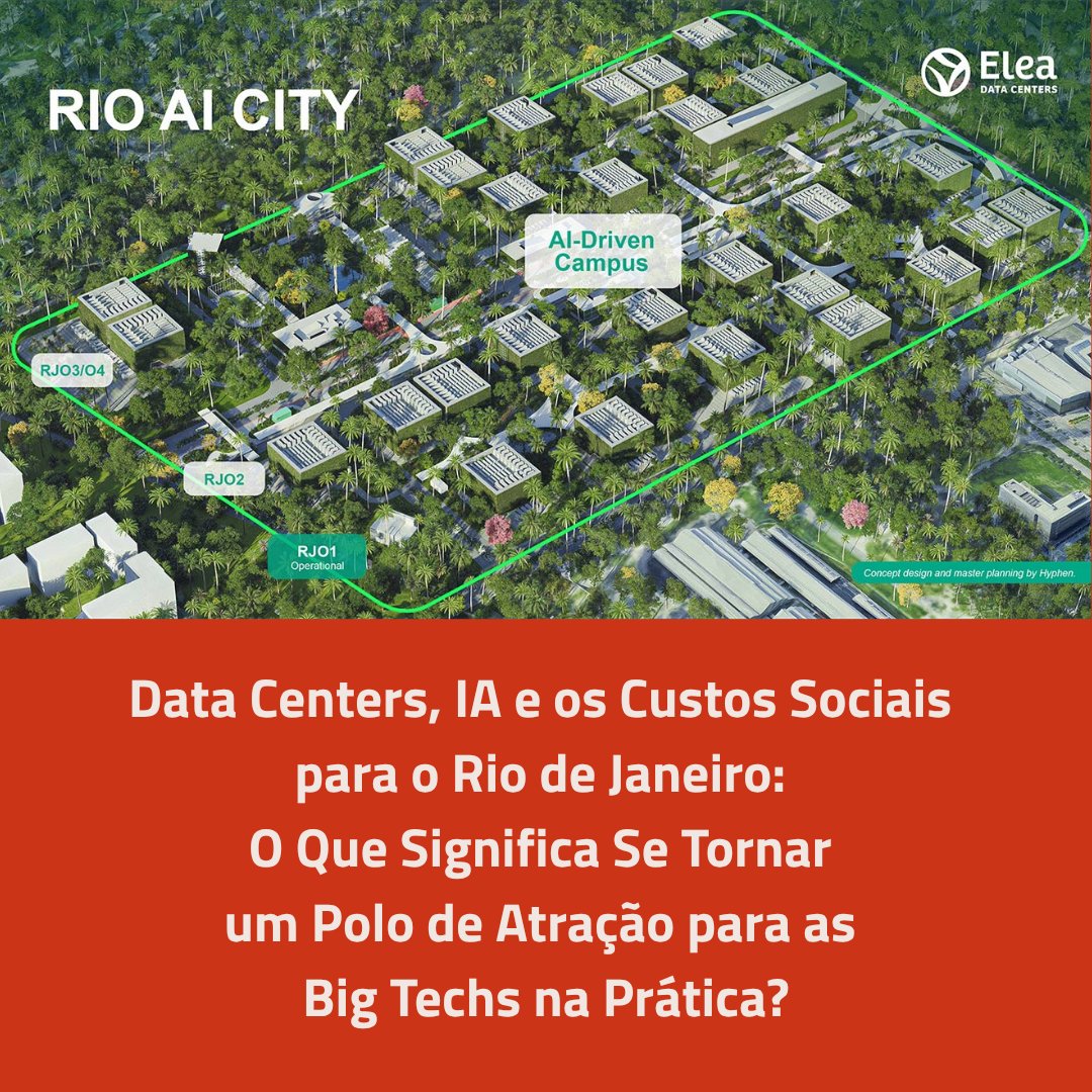RioOnWatch's tweet image. Data Centers, IA e os Custos Sociais para o Rio de Janeiro: O Que Significa Se Tornar um Polo de Atração para as Big Techs na Prática?

🔗Leia nosso editorial: bit.ly/ROWEditorialDa…

#Editorial #DataCenters #RJ #DireitoàÁgua #JustiçaEnergética #DireitoàMoradia