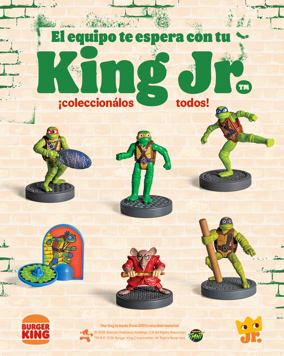 elreydebk's tweet image. ¡Cowabunga! 🐢
El equipo de las Tortugas Ninja llegó a tu King Jr, coleccionalos y armá tu propio equipo ninja. 🔥

#YourWay