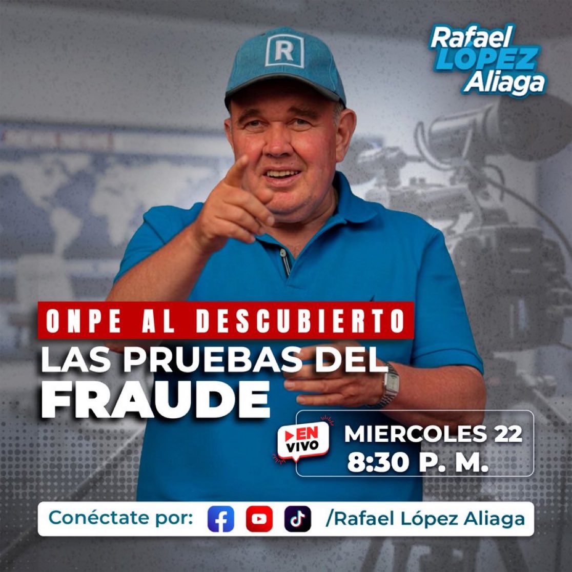 🔵 Hoy a las 8:30 p.m., más pruebas del fraude de ONPE.