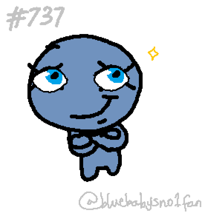 bluebabysno1fan's tweet image. daily blue baby #737
#tboi #mspaint