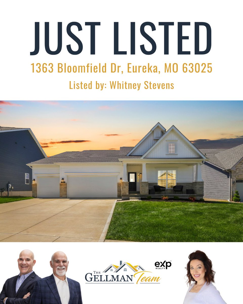 TheGellmanTeam's tweet image. Just Listed! 1363 Bloomfield Dr, Eureka 63025
1363Bloomfield.com

For 24 hour information, call 314.627.0866 code 1369

Get Instant Home Value: TGTvalue.com
Search all Homes: TheGellmanTeam.com

#thegellmanteam #Eureka #justlisted #homeforsale #realestate
