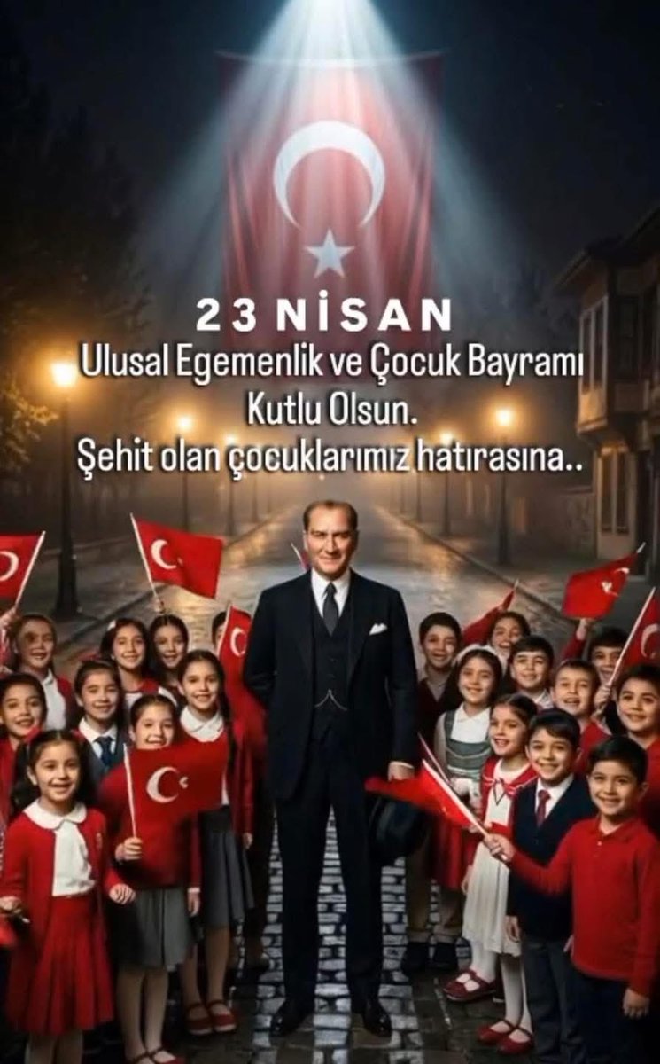 kl_hanife's tweet photo. 23 nisan bu sene biraz buruk biraz eksik, tüm dünya çoçuklarımızın 23 Nisan ulusal egemenlik ve Çocuk bayramı kutlu olsun ölen çocuklarımıza Allahtan rahmet yakınlarına sabır diliyoruz
Bugün biraz sessiz, biraz eksik, ama unutmayarak
#23nisan kutlu olsun... 🇹🇷🇹🇷🇹🇷 https://t.co/SNbnW6MRYl
