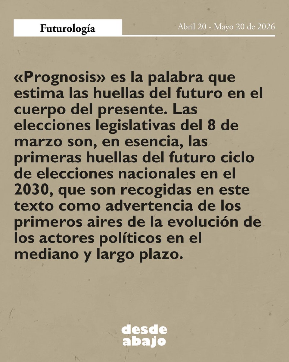 desdeabajo_info's tweet image. #EdiciónImpresa 🗞 | PROGNOSIS

Para leer el artículo completo, adquiera la nueva edición del periódico desdeabajo N° 334.

🔗 Suscríbase en Bogotá: 60 (1) 3451808 • Nacional 3105610170 • Medellín: 3104361003

#Colombia #EleccionesLegislativas