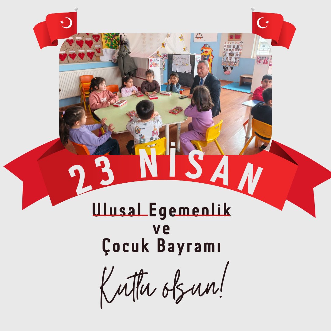 mazidagimem's tweet photo. 23 Nisan Ulusal Egemenlik ve Çocuk Bayramı’mızın 106. yıl dönümünü büyük bir gurur ve coşku ile kutluyoruz.

Gazi Mustafa Kemal Atatürk’ün çocuklara armağan ettiği bu anlamlı gün, geleceğimizin teminatı olan evlatlarımıza duyduğumuz güvenin en güçlü ifadesidir.

Son günlerde eğitim camiamızda yaşanan üzücü gelişmeler, çocuklarımızın güvenli, huzurlu ve sevgi dolu ortamlarda eğitim görmesinin ne denli önemli olduğunu bir kez daha göstermiştir. Bu bilinçle, tüm paydaşlarımızla birlikte çocuklarımızın yanında olmaya kararlılıkla devam edeceğiz.

Çocuklarımızın; milli ve manevi değerlerine bağlı, özgüveni yüksek bireyler olarak yetişmesi en büyük hedefimizdir.

Başta sevgili çocuklarımız olmak üzere, tüm milletimizin 23 Nisan Ulusal Egemenlik ve Çocuk Bayramı’nı kutluyor, sağlık, mutluluk ve başarı dolu yarınlar diliyorum. 🇹🇷

Mehmet Şah AYDINER
Mazıdağı İlçe Milli Eğitim Müdürü

@tcmeb 
@Yusuf__Tekin
@Mardin_Valiligi
@cftcblnt
@mazidagkaymakam 
@ali_eyyupkoca 
@aydiner_sah