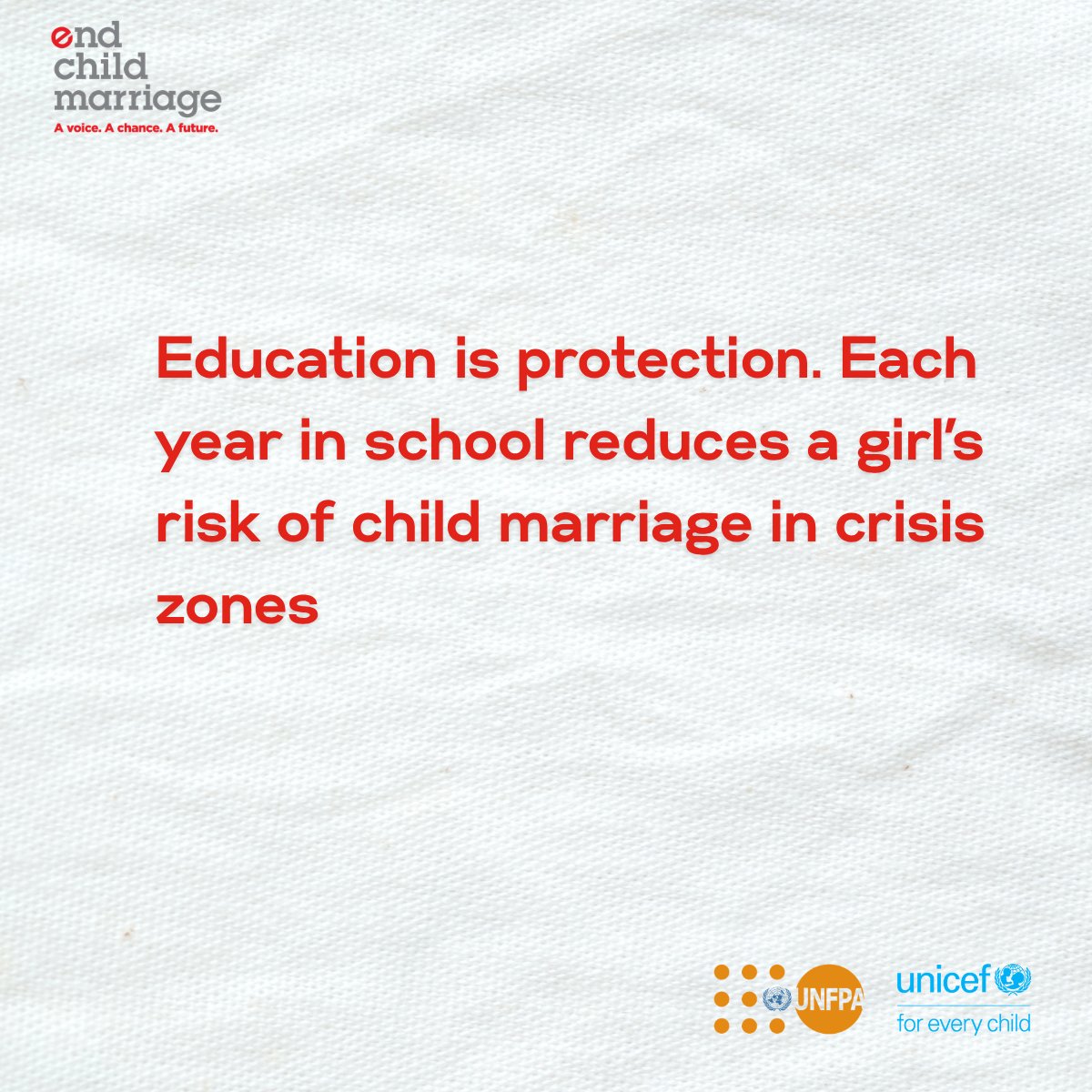 GPChildMarriage's tweet image. Keeping girls in school during a crisis is one of the most powerful things we can do to protect them.

#GirlsEducation #EndChildMarriage