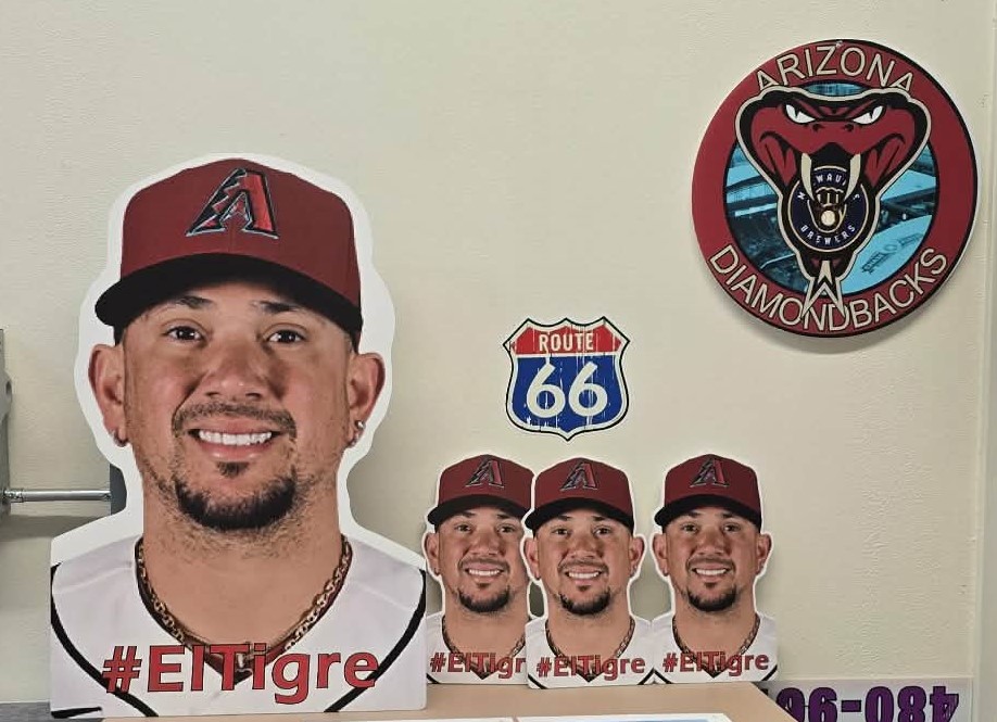 PQCatering's tweet photo. Can't wait for the @Dbacks game tomorrow! Taking the day off to see this guy!!! #ElTigre @ildemaro_tigre 
Come say hi to me, pleeeease!!! https://t.co/XGZvYDdTBy