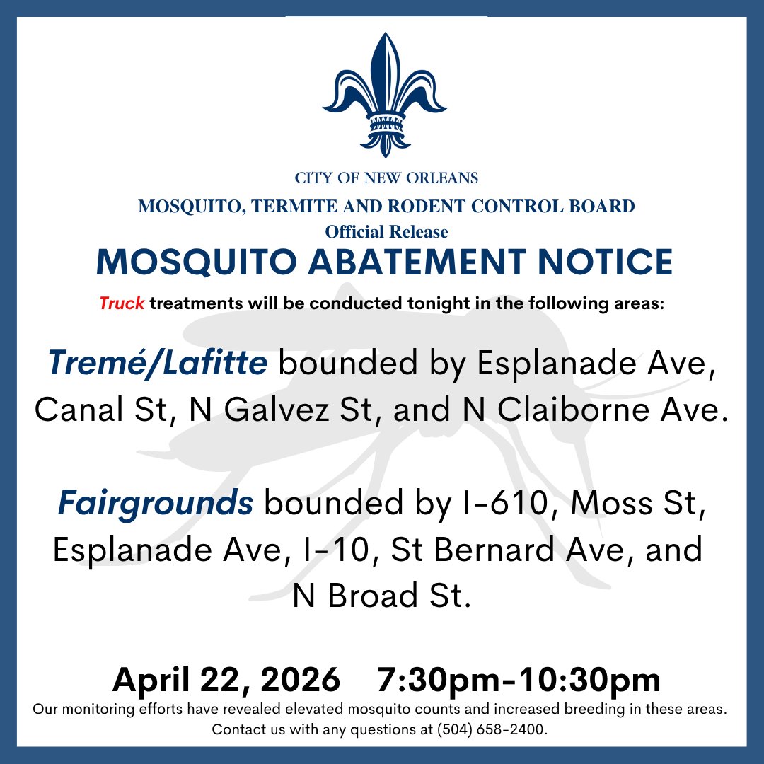 New Orleans Mosquito, Termite, and Rodent Control tweet media