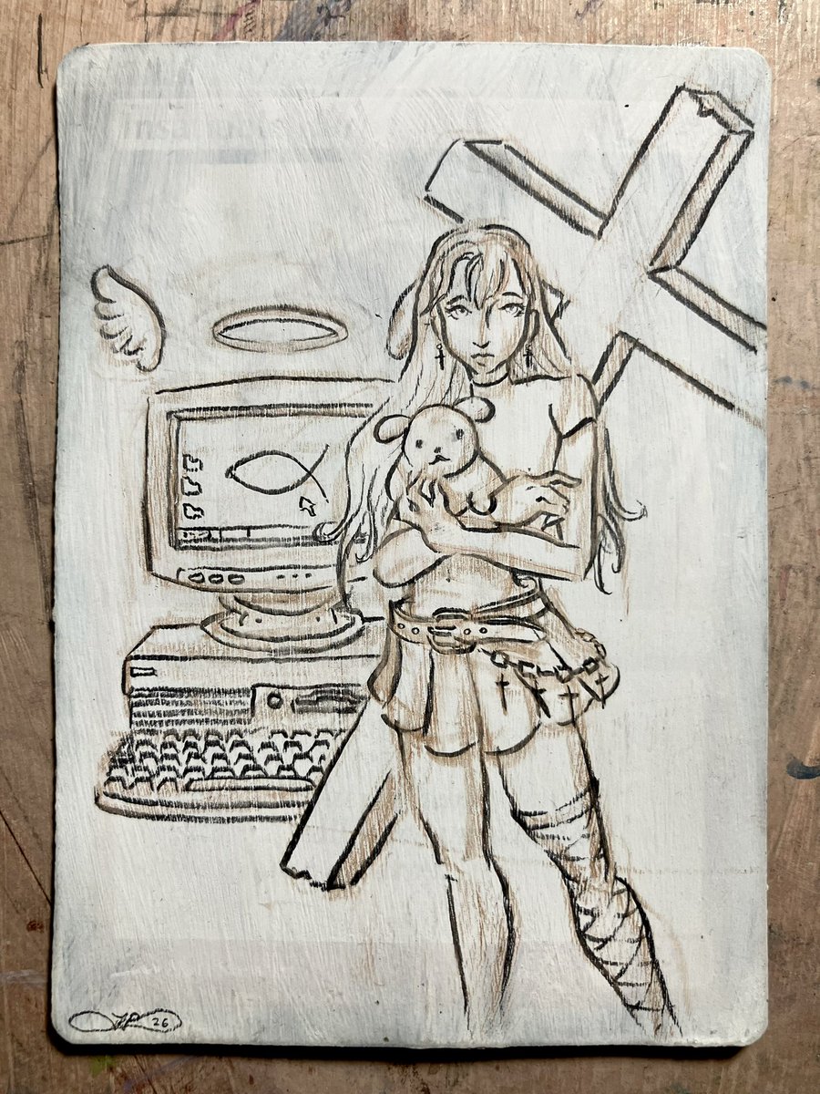 JamieRomoser's tweet image. Drawing from yesterday Twitch Stream pondering how on how to become fishers of men and stewardship 

#Bible #Twitch #art sketch sketchbook conceptart