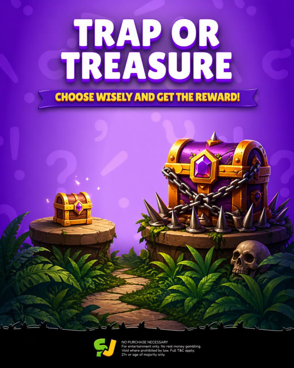 sweepjunglecom's tweet image. 💎 Trap or Treasure? 😈

Two chests stand before you… but not everything is what it seems 👀

One is small but safe ✨
The other looks rich… but might be a trap ⚠️

Which one do you choose? 🤔

Drop your pick below 👇🔥  #free #freegames #freeplay

sweepjungle.website/jha