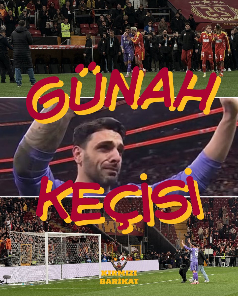 kirmizibarikatt's tweet photo. Günay Güvenç Günah Keçisi ilan edildi! 

Alınan yenilginin tek sebebi Günay mı? Takım yeterince oynadı mı, Okan Buruk dersine iyi çalıştı mı, tüm bu soruları sormamız gereken gece de suçu tek bir futbolcuya atıp günah keçisi ilan etmek yapılacak en büyük yanlıştır. #GSvGB https://t.co/5JIsfNpTGM