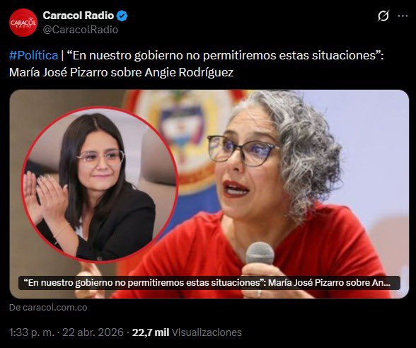 María Fernanda Cabal tweet media