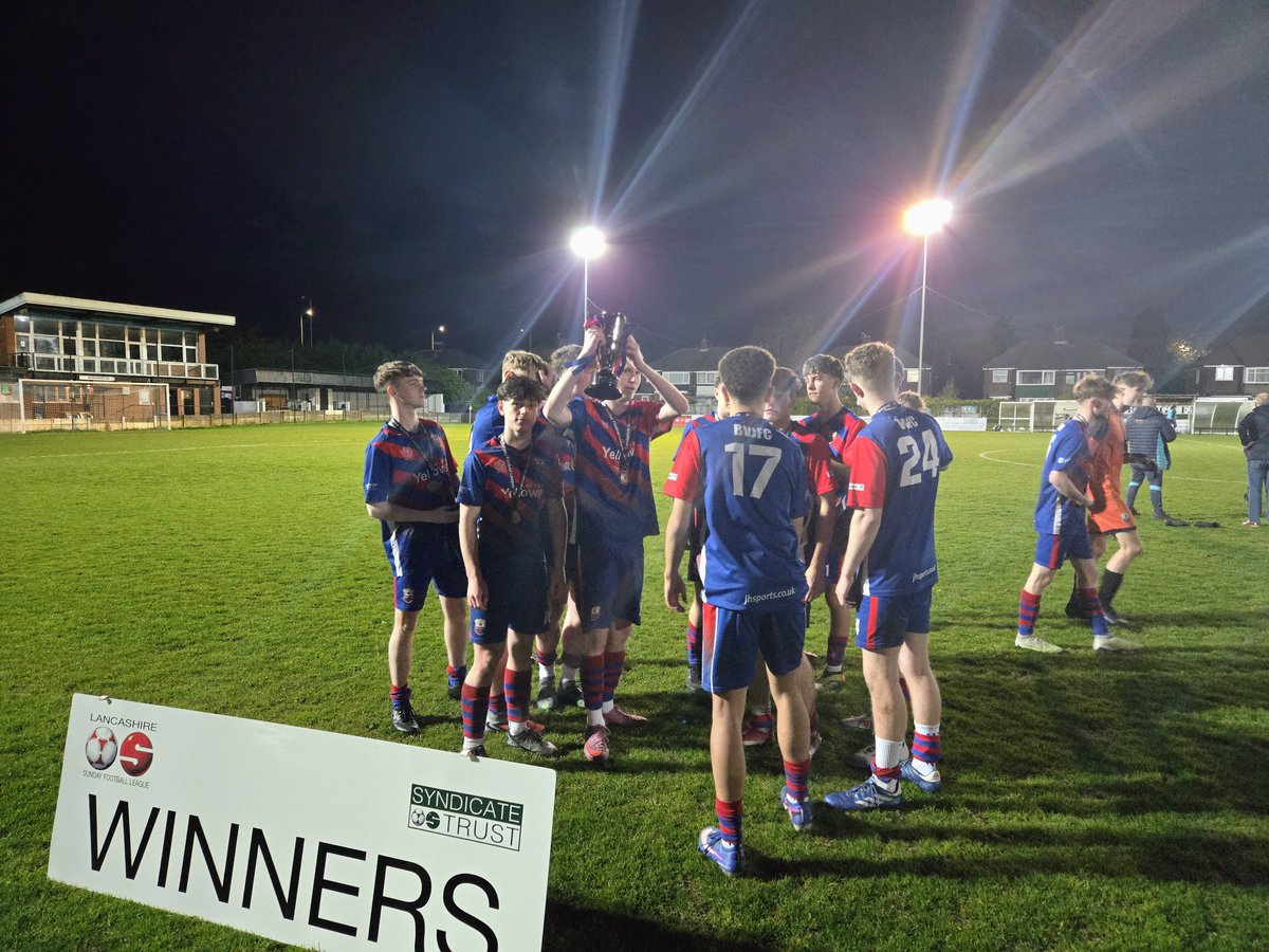lancssundayleag's tweet photo. The winners of the Syndicate Trust Youth Trophy are Brinscall Village, 5-2 winners against a strong Blackburn Eagles team at the Sir Tom Finney Stadium 👏 https://t.co/MIuIMPNXIS
