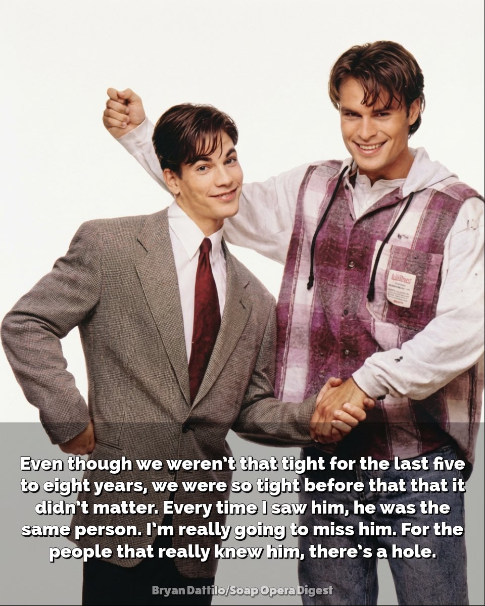 daysclassics's tweet image. Bryan Dattilo shared some stories about Patrick with SOD. 

Full article at the link in the comments.

#daysofourlives #days #dool #patrickmuldoon #austinreed