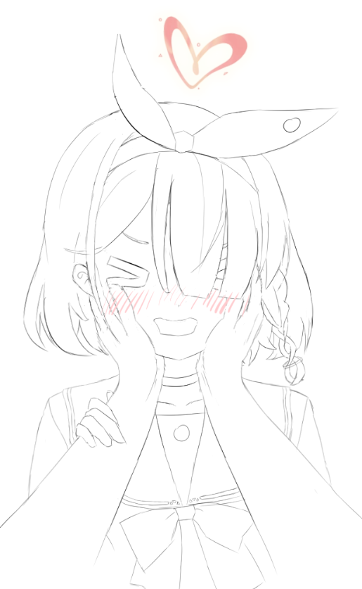 FourD__'s tweet photo. 그림 20일차 

오느른 분홍��투 한번에 가져온 아로나 이뻐해주는 그림 스캐치
얼굴쪽만 시간을 거의 80%는 쓴거같은데 뭔가 아직도
이게 아니야!!!! 와장!!창!! 해야될거같은 느낌이라 굉장히 답답한 기분... 
뭐가 문제지.. 으..으에.. 이이ㅣㄱ익!!!! 답답해!!! 근데 뭐가 문제인지 모ㅓ르겠어..... https://t.co/o69GwSUpI2